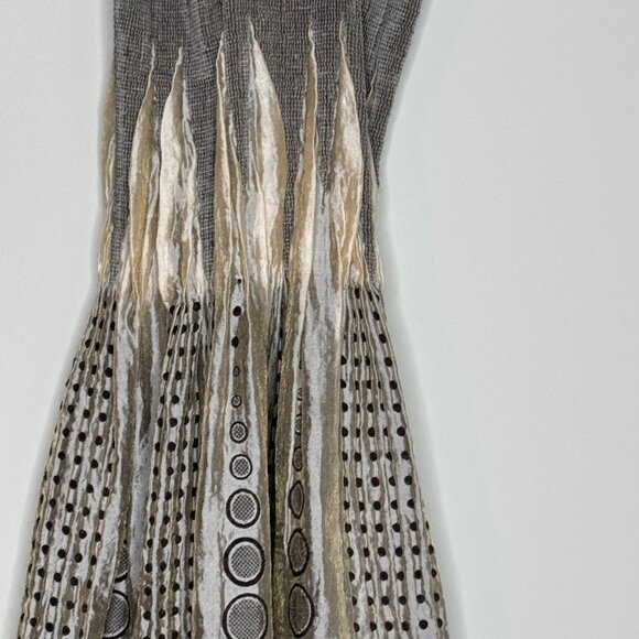 Shiny Beige Max Studio Sun Dress, One Size - Picture 5 of 16